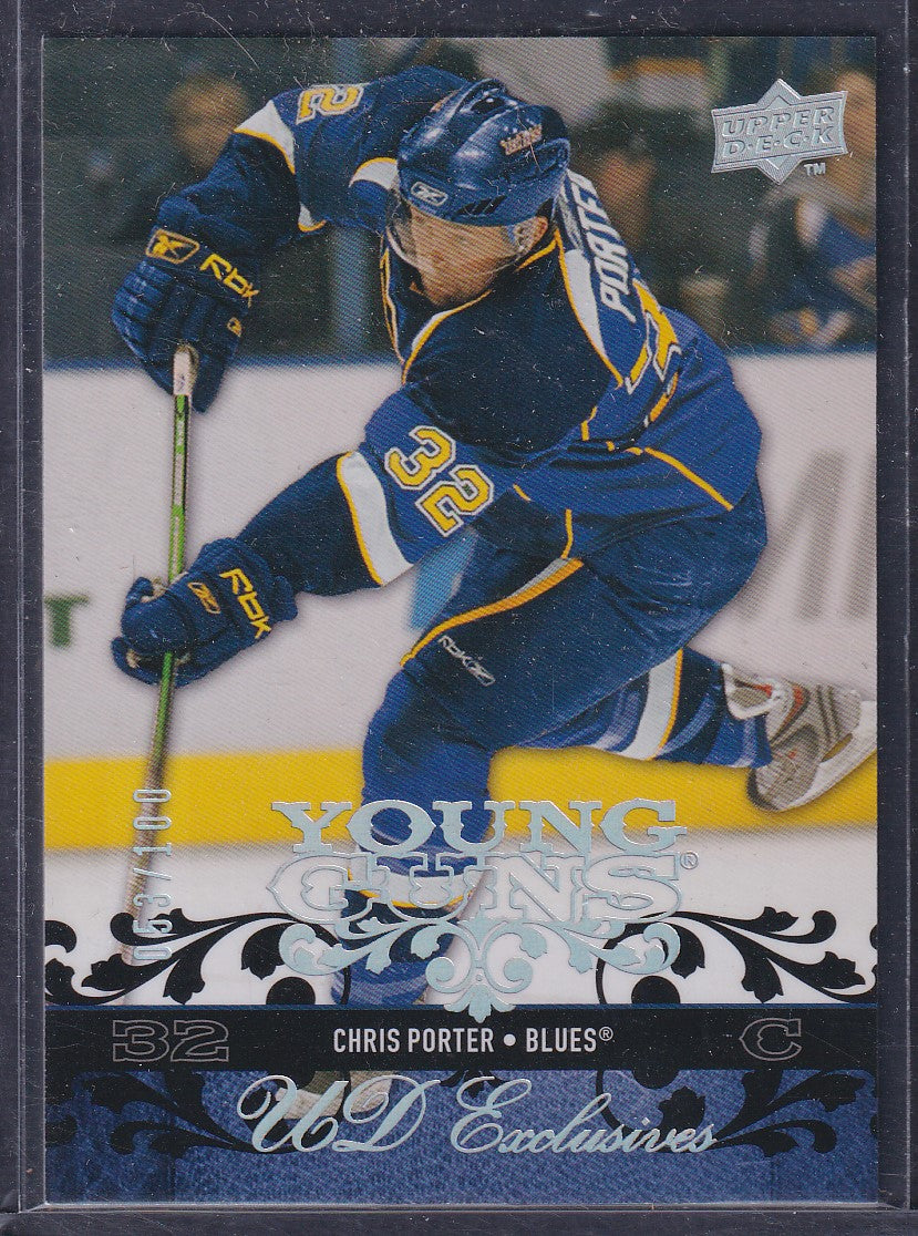 CHRIS PORTER - 2008 Upper Deck Young Guns UD EXCLUSIVES #216, /100