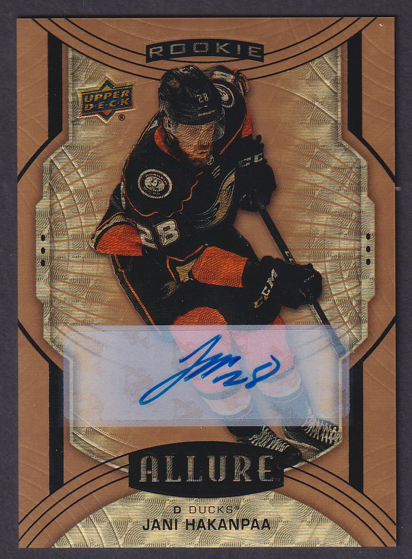 JANI HAKANPAA - 2020 Upper Deck Allure Rookie GOLDEN TREASURES Auto #105
