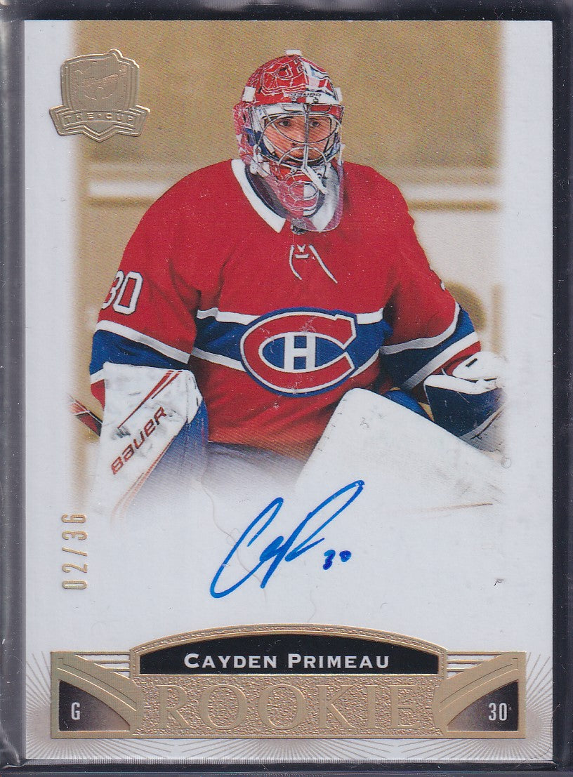 CAYDEN PRIMEAU - 2019 Upper Deck The Cup Rookie Auto #128, /36