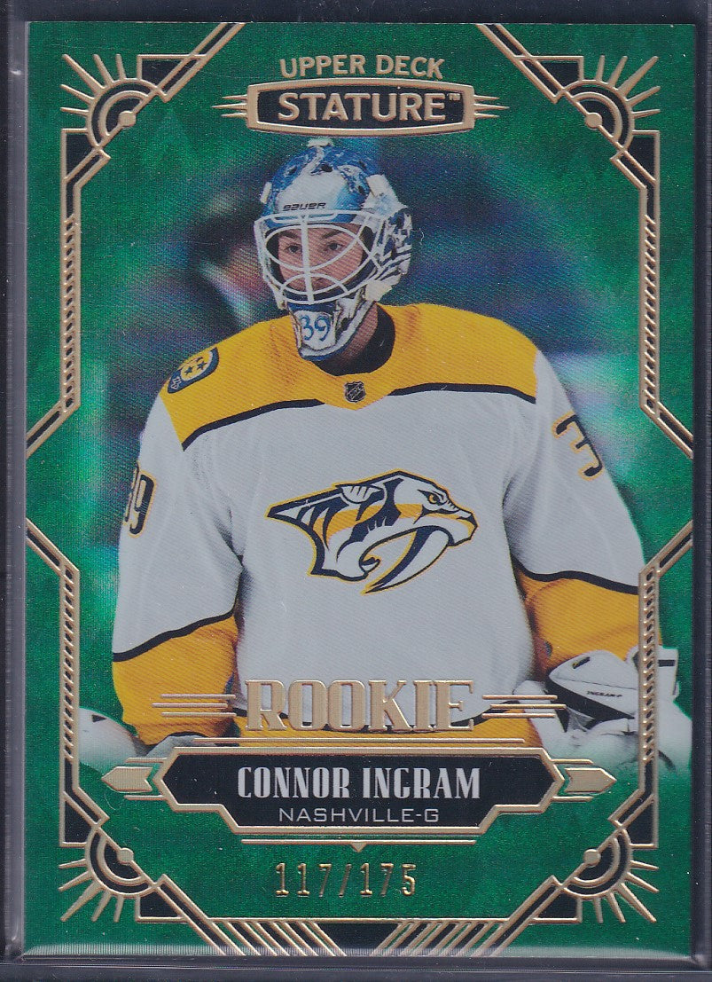 CONNOR INGRAM - 2020 Upper Deck Stature Rookie GREEN #188, /175