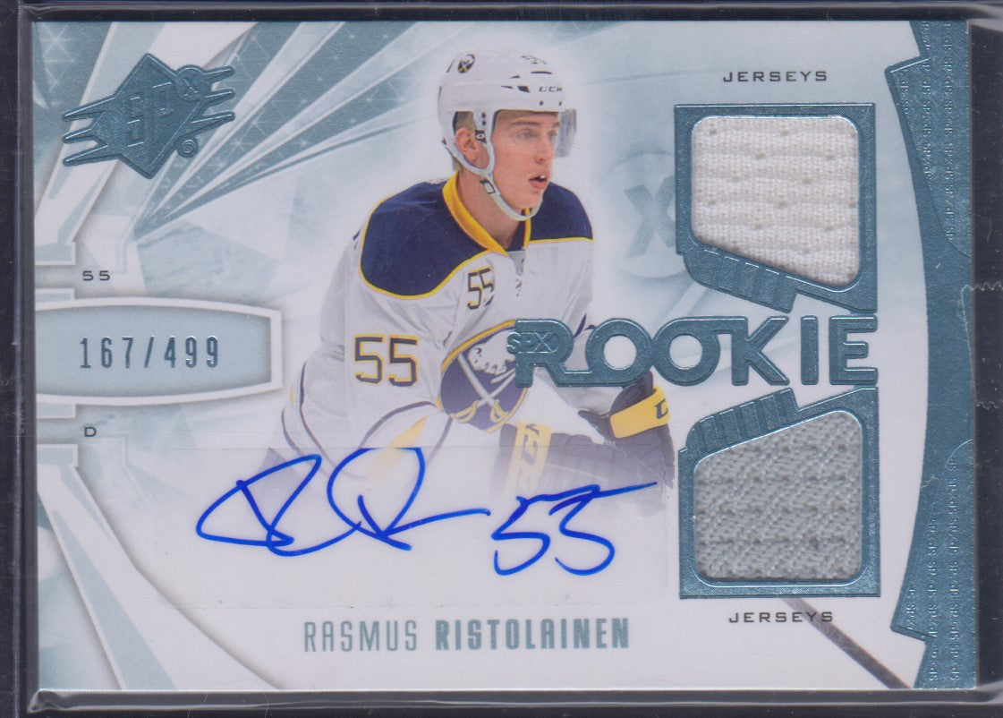 RASMUS RISTOLAINEN, 2013 SPx Rookie #171, Auto/Patch, /499