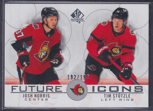 JOSH NORRIS / TIM STUTZLE - 2020 SP Authentic Future Icons #137, /199