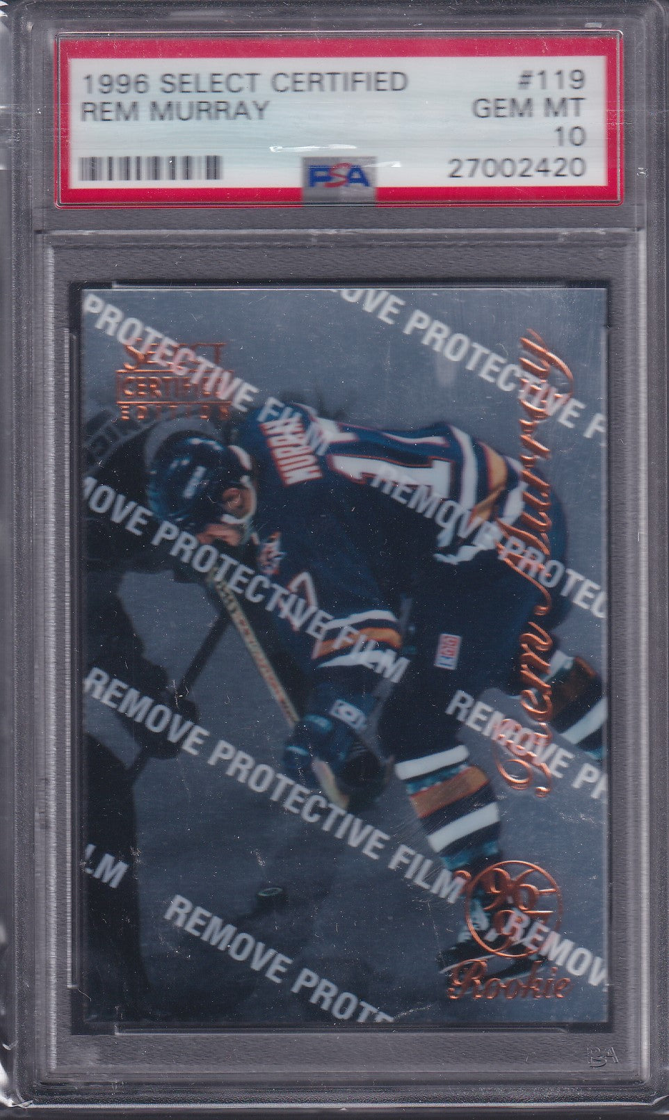 REM MURRAY, 1996 Select Certified #119, PSA 10