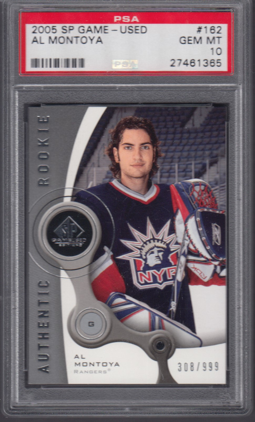 AL MONTOYA, 2005 SP Game Used #162, PSA 10