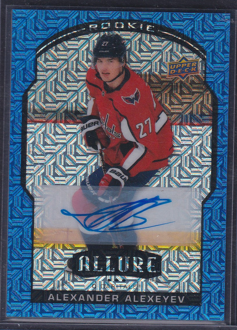 ALEXANDER ALEXEYEV - 2020 Upper Deck Alure Rookie BLUE LINE AUTO #86, /35