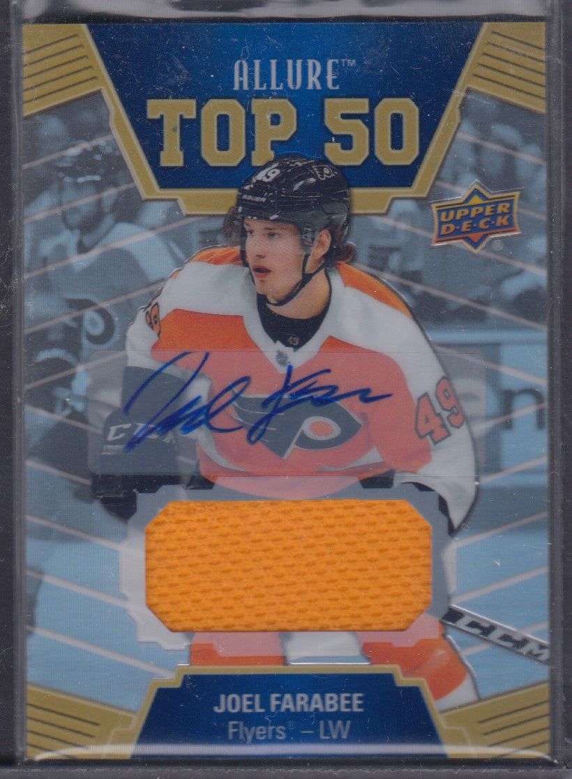 JOEL FARABEE, 2019 Allure Top 50 #T50-38, Auto/Patch, /25
