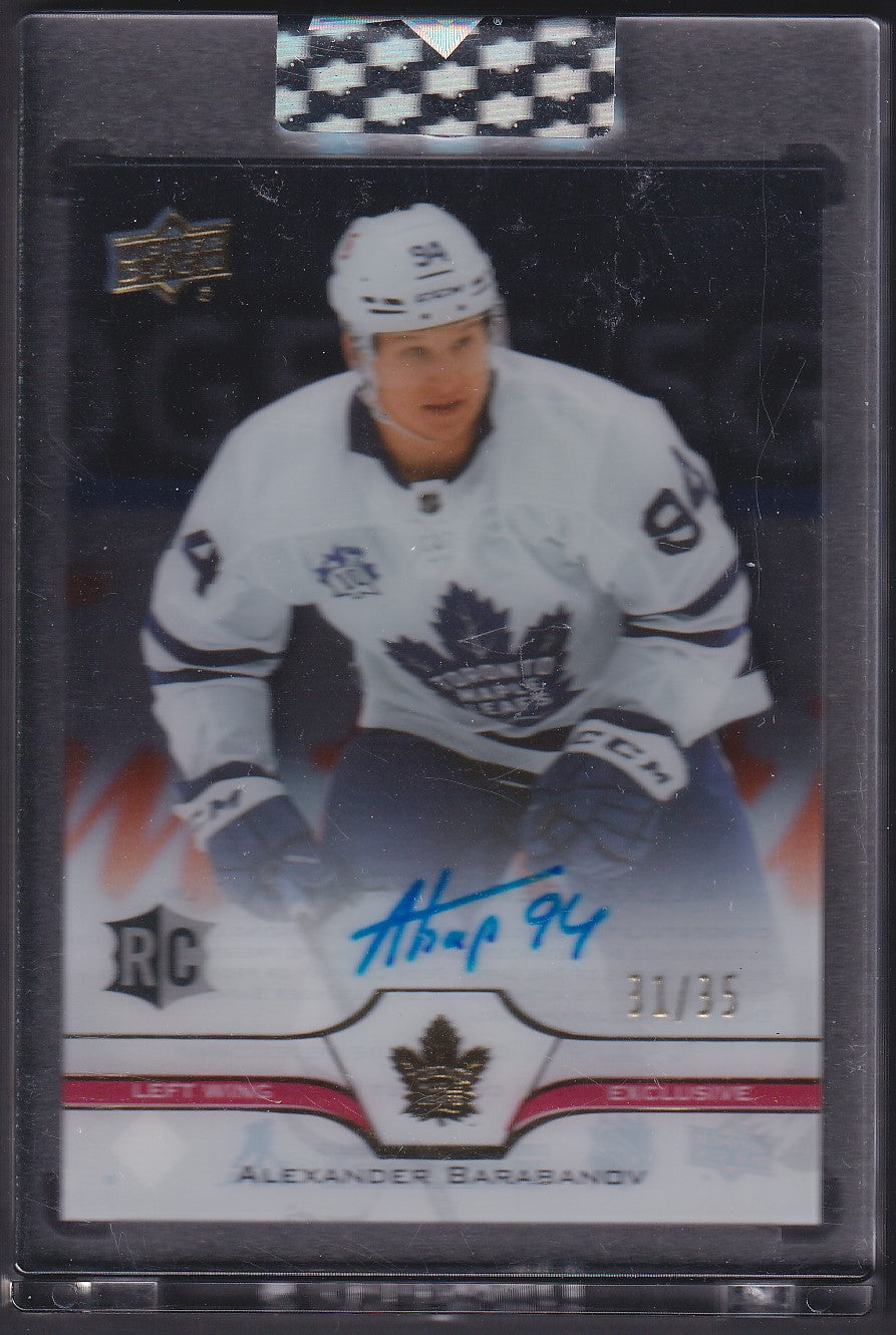 ALEXANDER BARABANOV - 2020 Upper Deck Clear Cut Auto EXCLUSIVE #CC-AB, /35