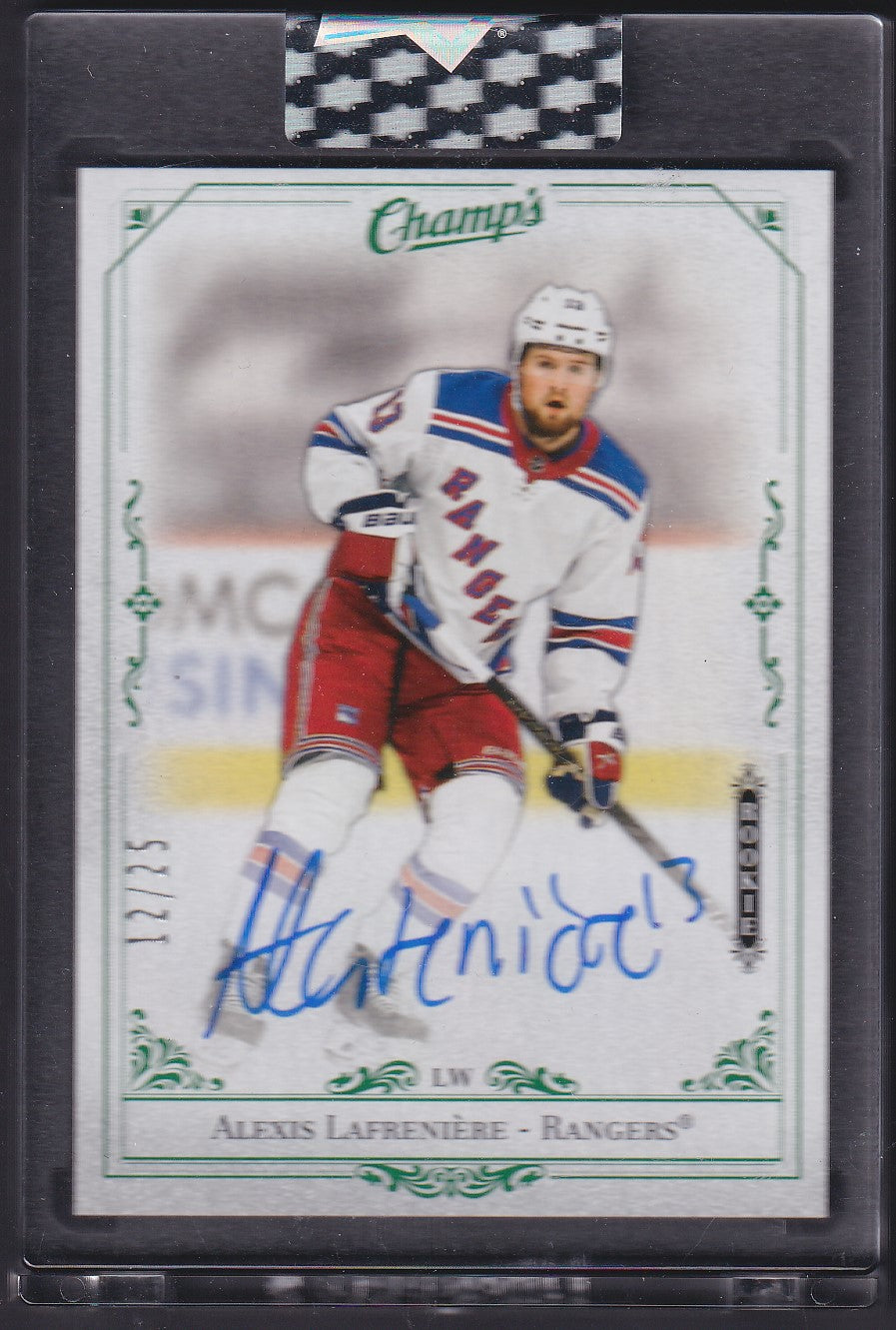 ALEXIS LAFRENIERE - 2020 Upper Deck Clear Cut Champ's Auto #C-AL, /25