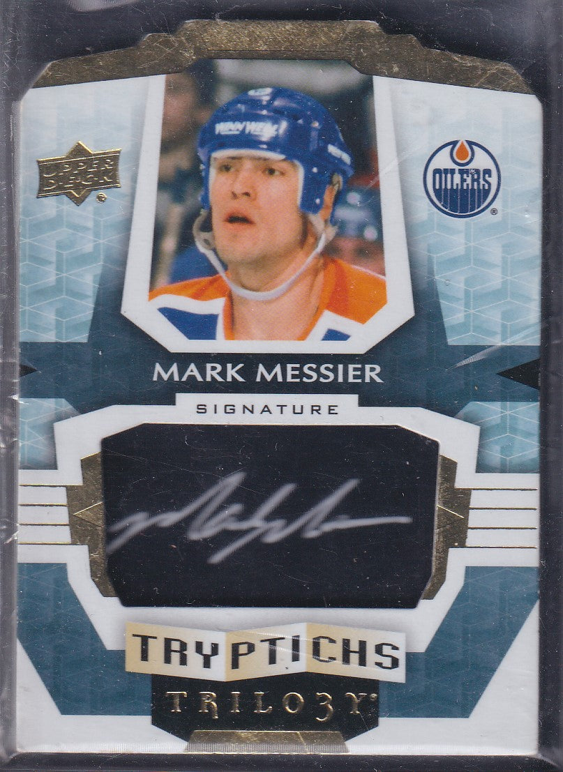 MARK MESSIER - 2016 Upper Deck Trilogy Tryptichs Auto #T-EDM-2, /20