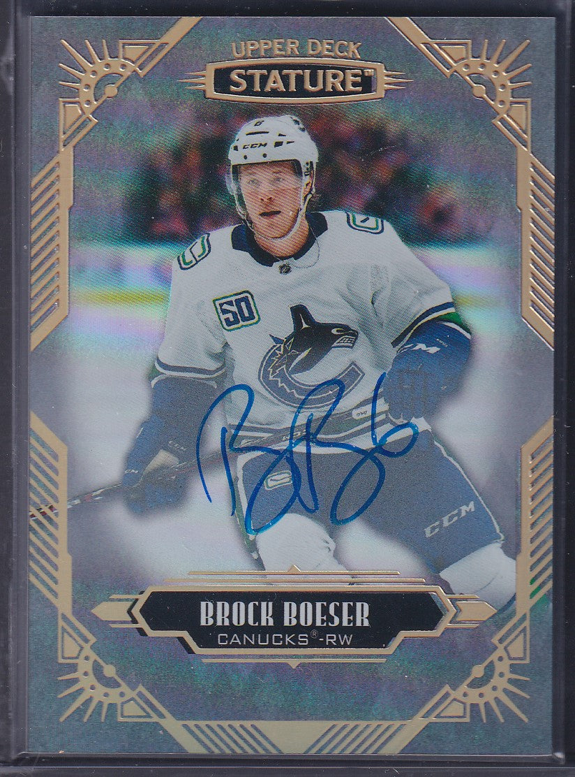 BROCK BOESER - 2020 Upper Deck Stature Auto #25