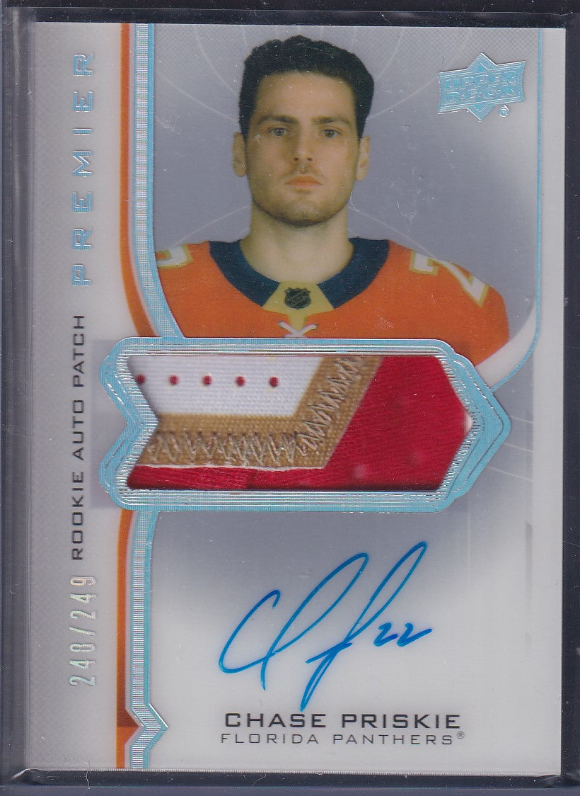 CHASE PRISKIE - 2020 Upper Deck Premier Rookie Auto Patch #AR-CP, /249