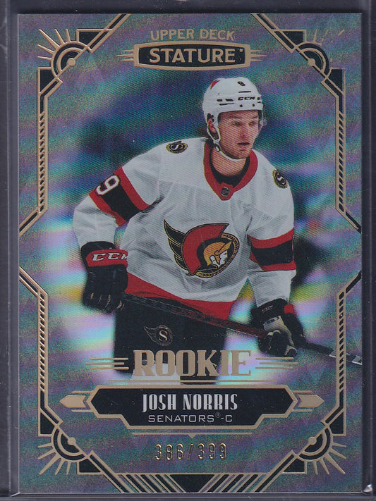 JOSH NORRIS - 2020 Upper Deck Stature Rookie #195, /399