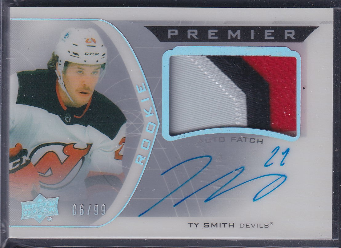 TY SMITH - 2020 Upper Deck Premier Rookie Auto Patch #AHR-TY, /99