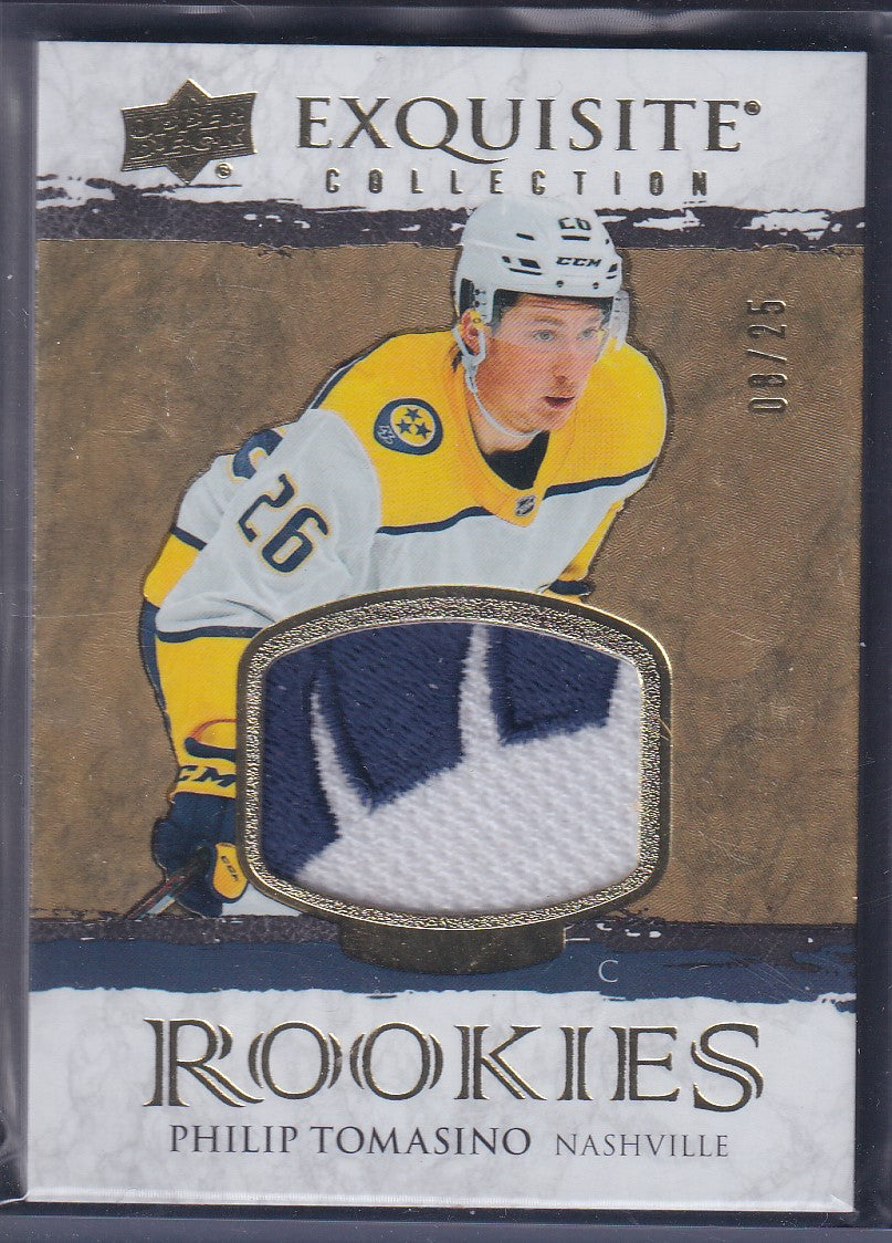 PHILIP TOMASINO - 2021 Upper Deck Exquisite Rookies Jersey Patch #R-PT, /25