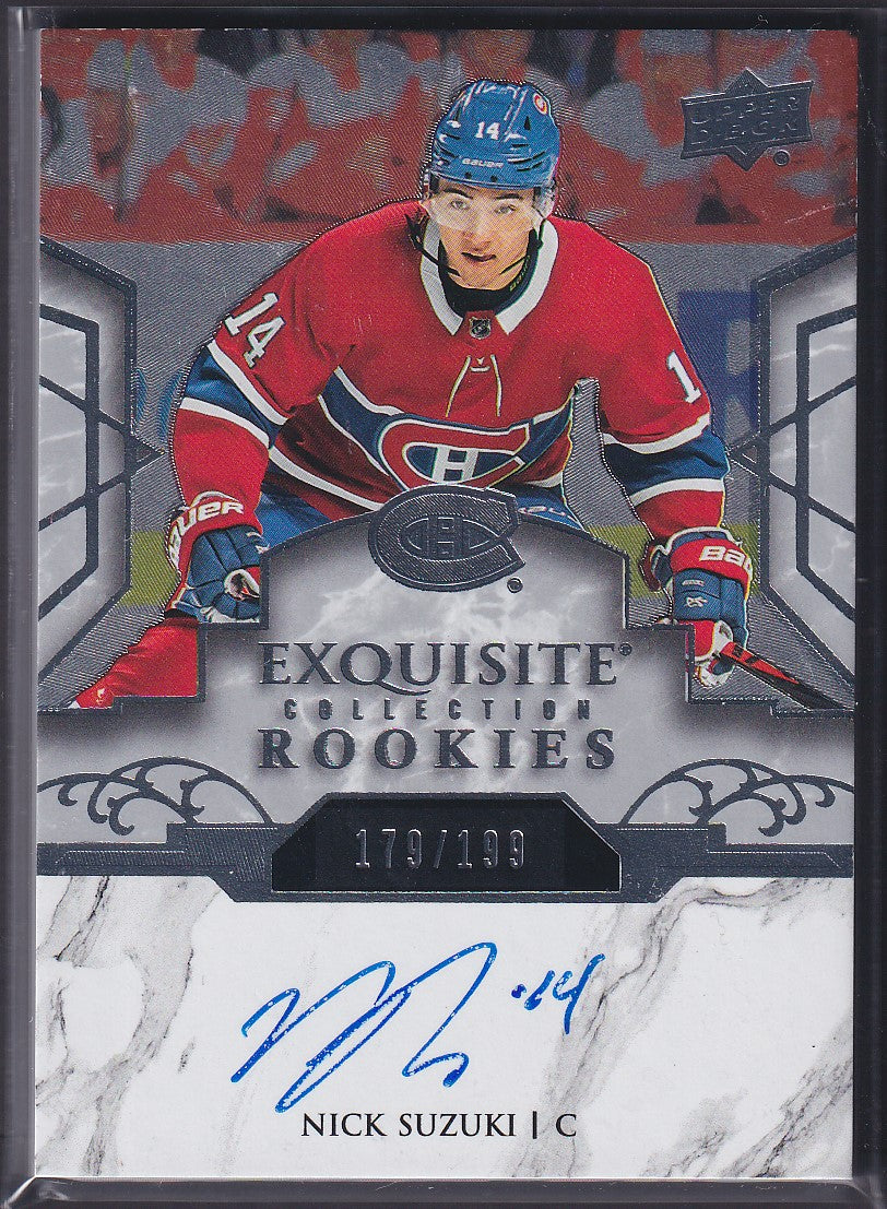 NICK SUZUKI - 2019 Upper Deck Exquisite Rookies Auto #R12, /199