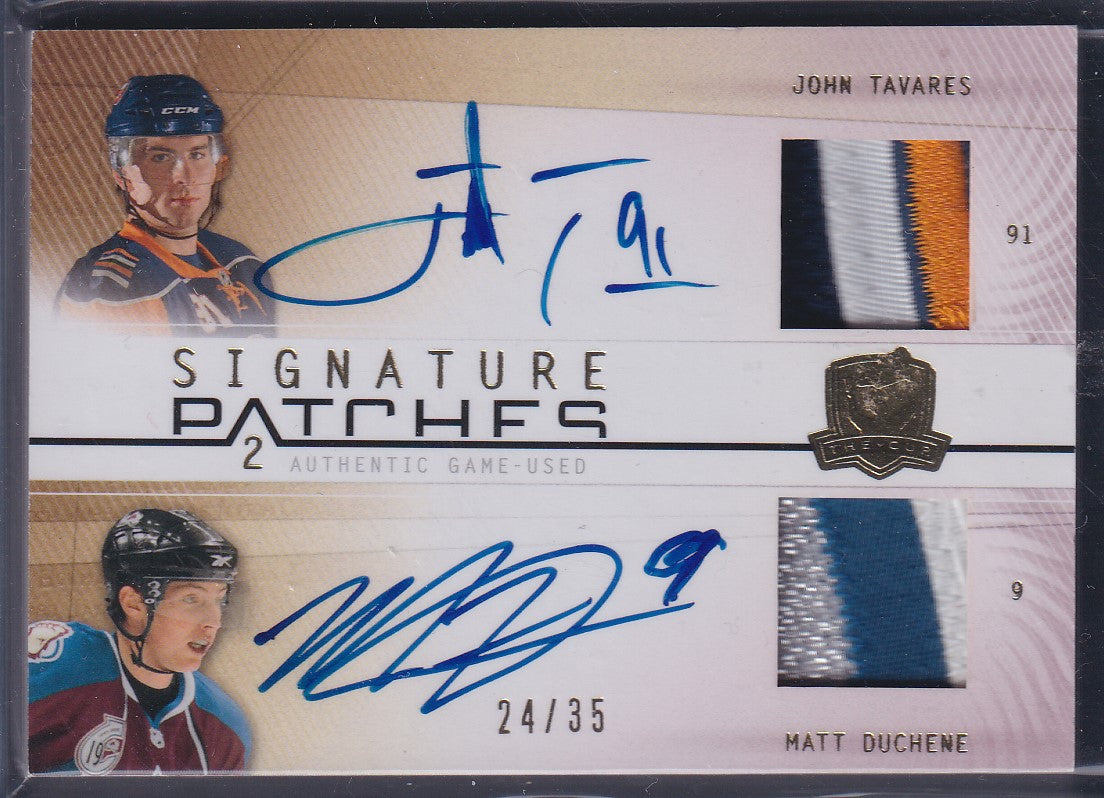 TAVARES / DUCHENE - 2009 Upper Deck The Cup ROOKIE Signature Patches Auto, /35