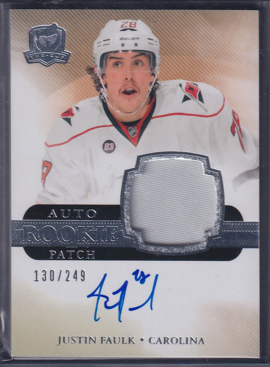 JUSTIN FAULK - 2011 Upper Deck The Cup Rookie Auto Patch #151, /249