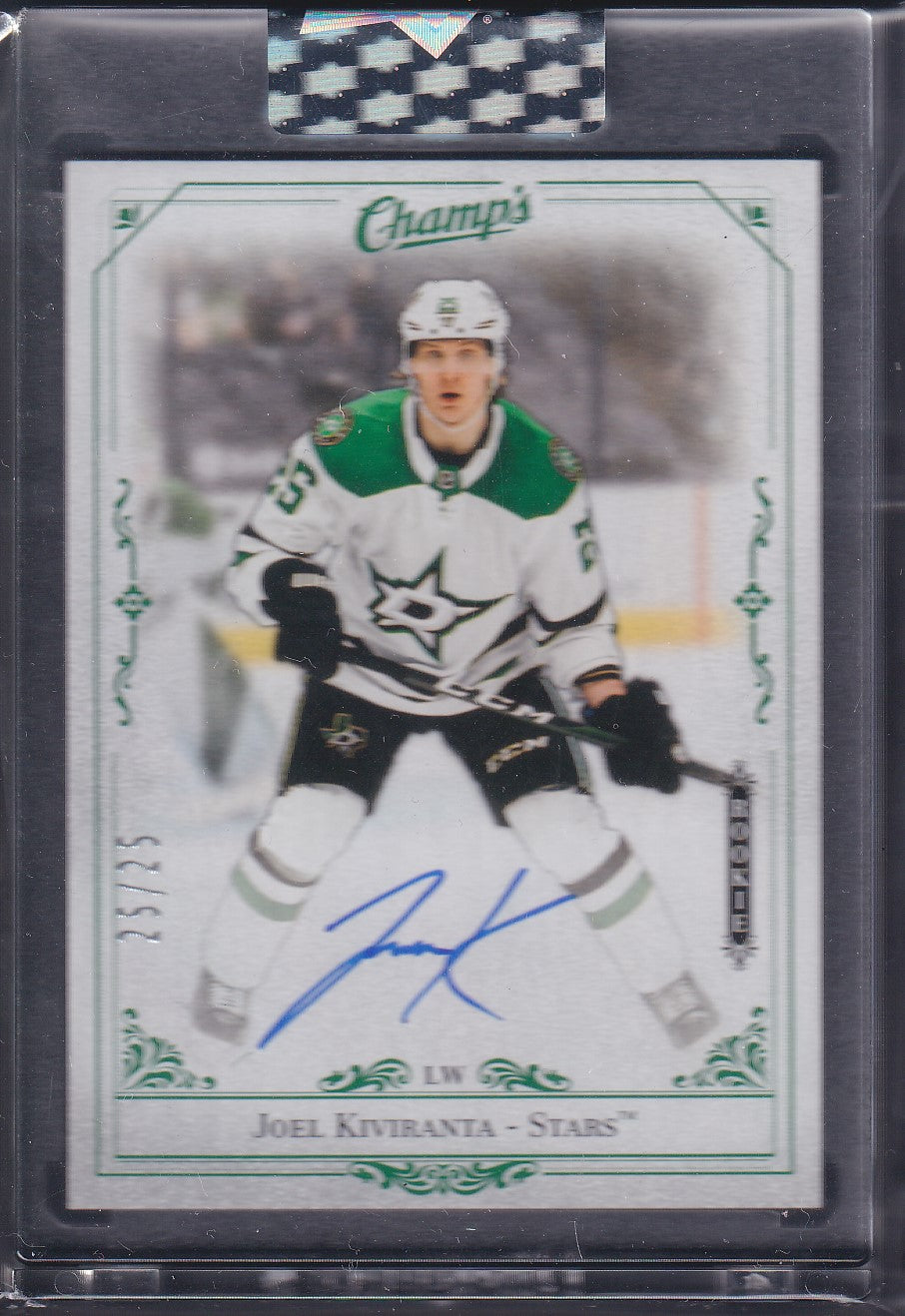 JOEL KIVIRANA - 2020 Upper Deck Clear Cut Champ's Auto Rookie #C-JK, /25 JERSEY!