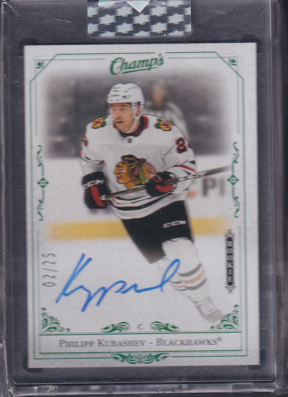 PHILIPP KURASHEV - 2020 Upper Deck Clear Cut Rookie Champ's Auto #C-KU, /25