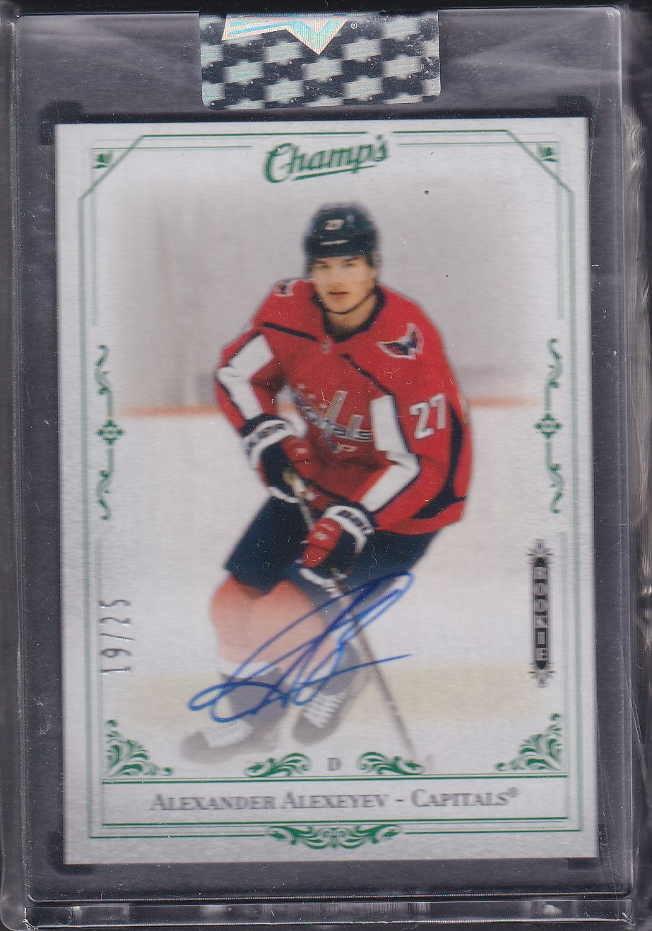 ALEXANDER ALEXEYEV - 2020 Upper Deck Clear Cut Champ's Auto Rookie #C-AA, /25