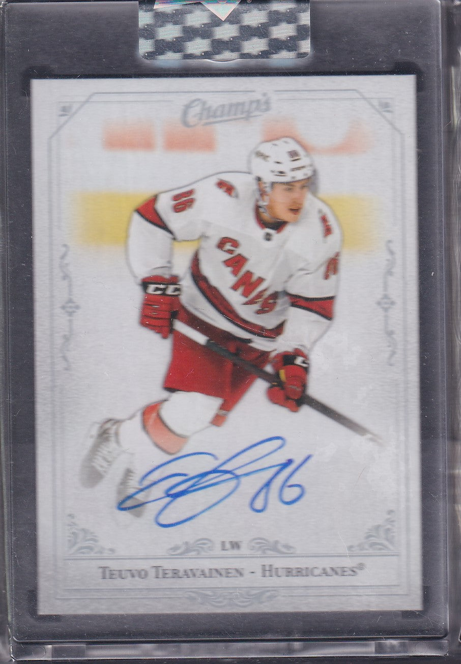 TEUVO TERAVAINEN - 2020 Upper Deck Clear Cut Champ's Auto #C-TT