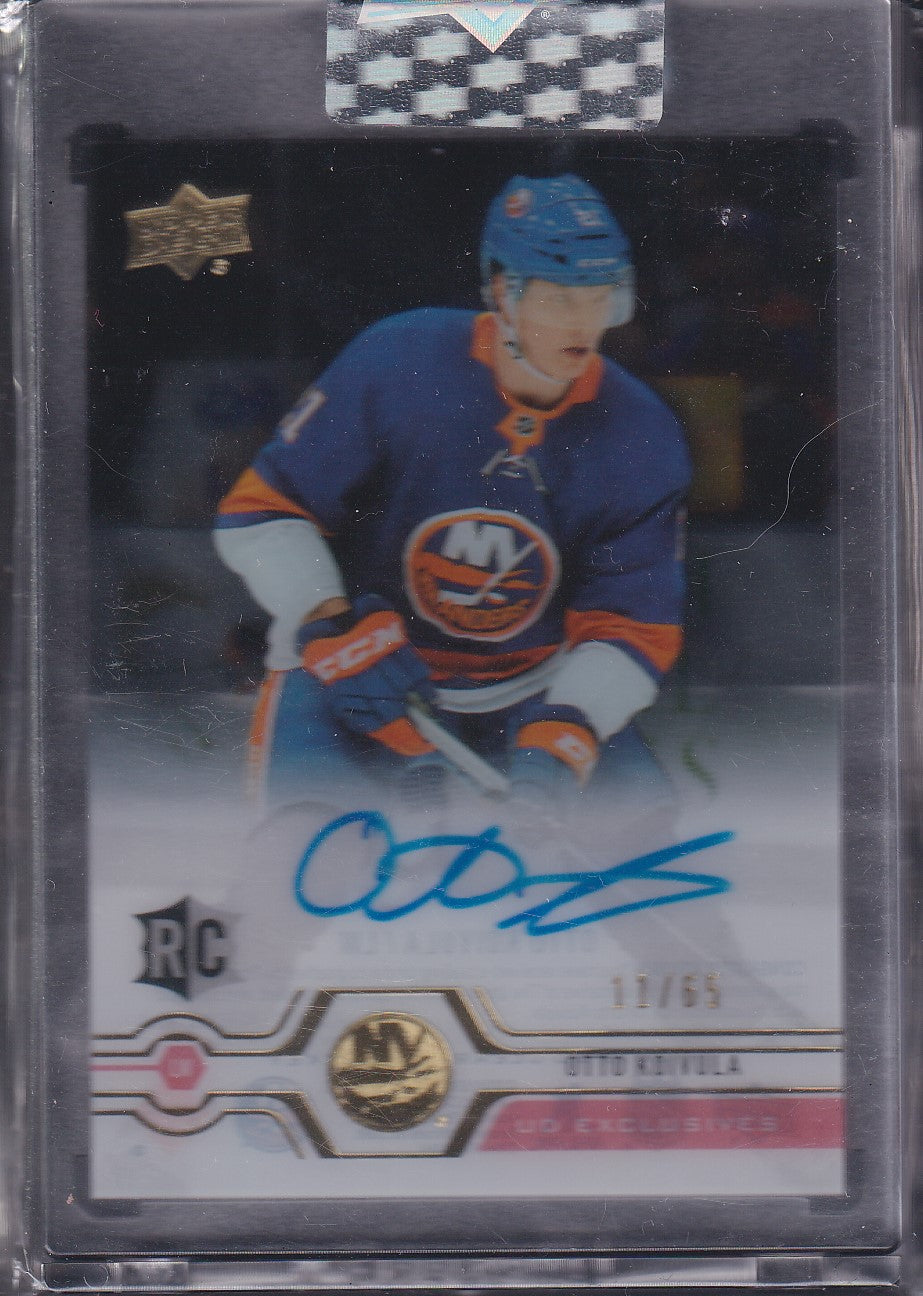 OTTO KOIVULA - 2019 Upper Deck Clear Cut Rookie EXCLUSIVES Auto #CC-OK, /65
