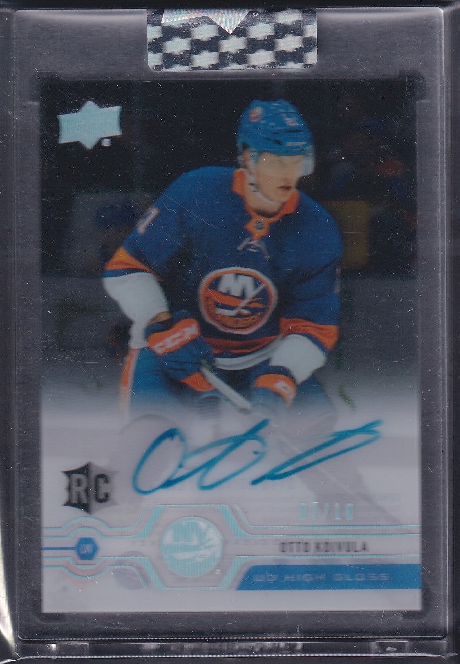 OTTO KOIVULA - 2019 Upper Deck Clear Cut Rookie HIGH GLOSS Auto #CC-OK, /10