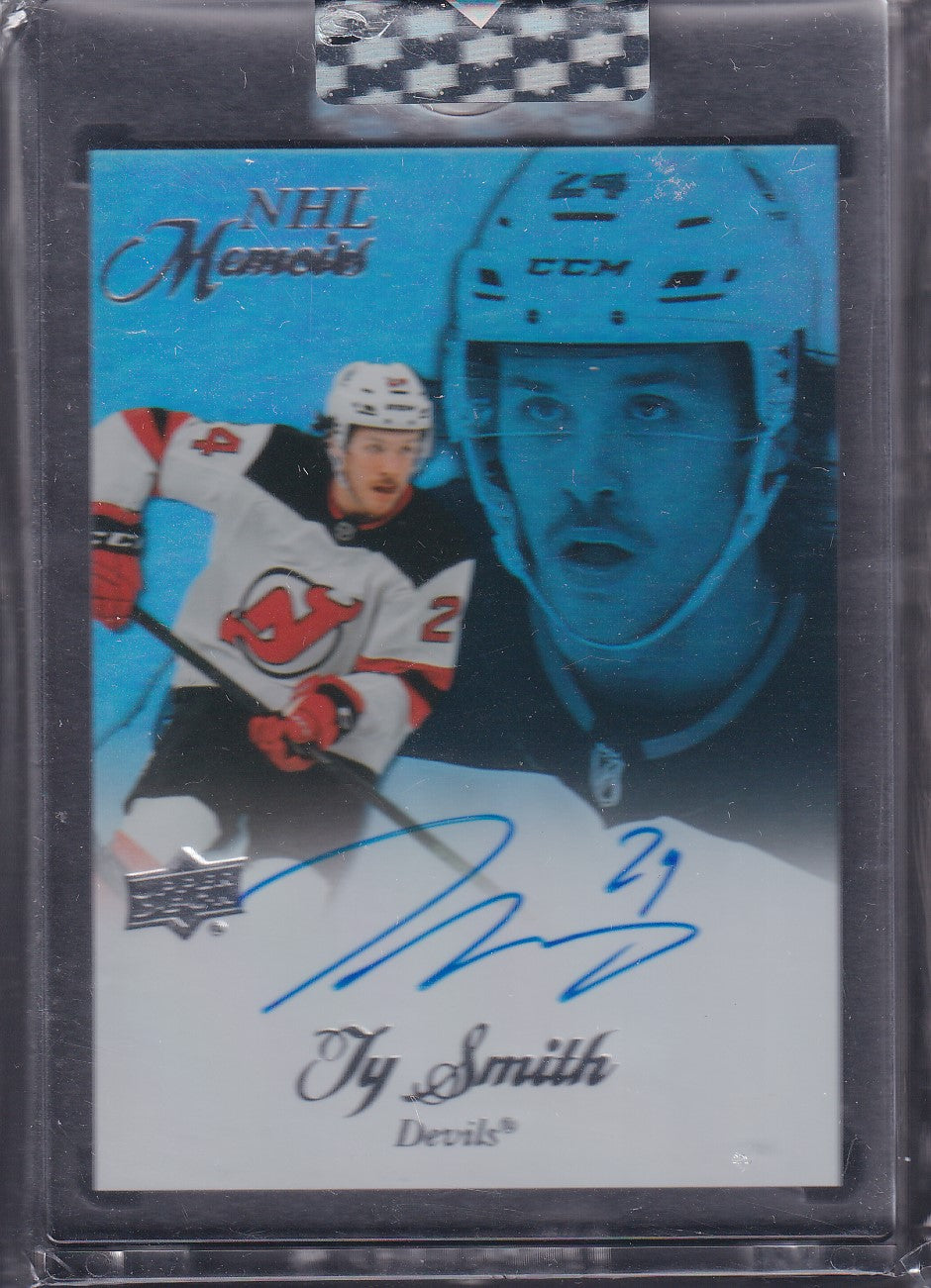 TY SMITH - 2020 Upper Deck Clear Cut NHL Memoirs Auto #M-TY
