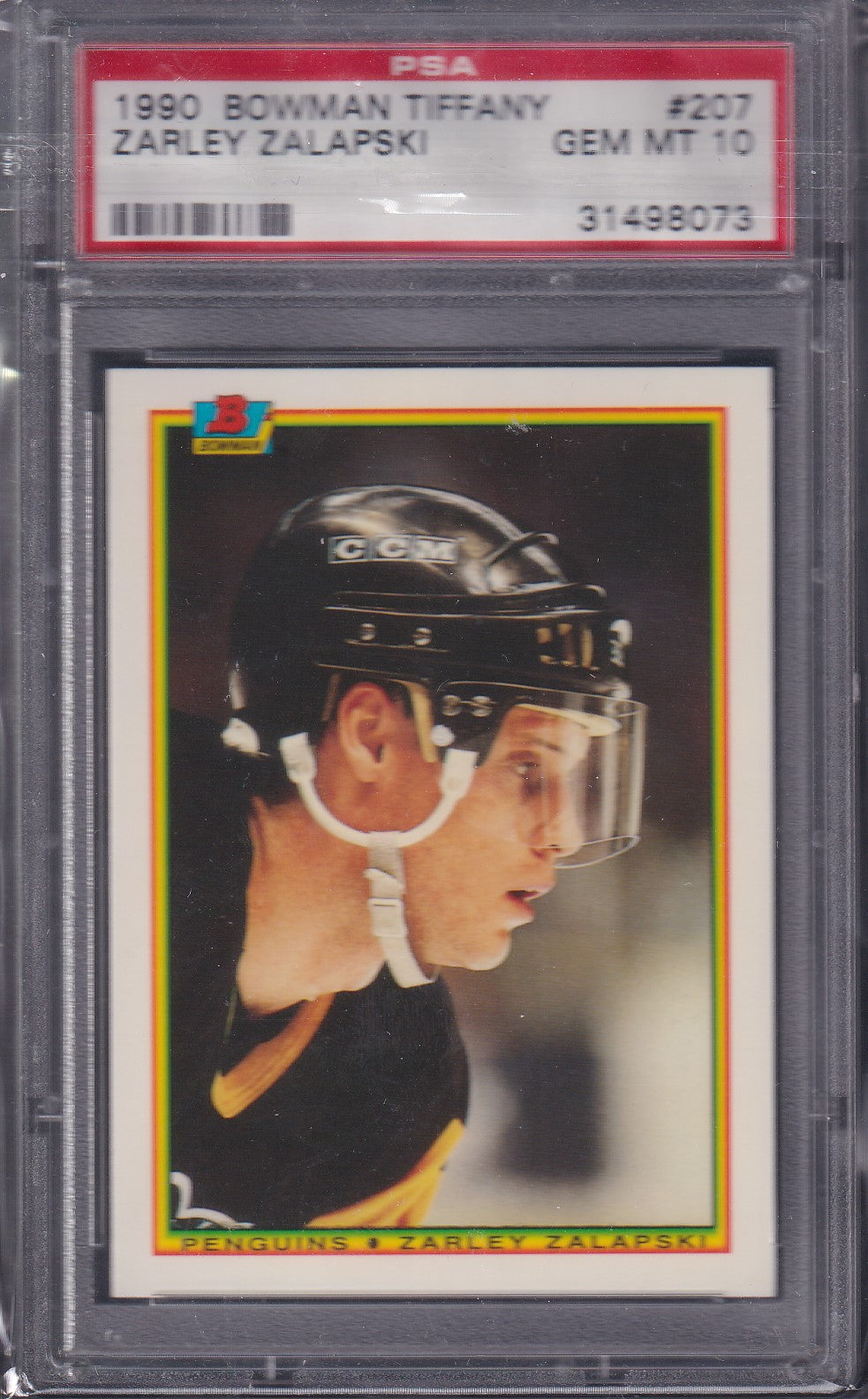 ZARLEY ZALAPSKI, 1990 Bowman Tiffany #207, PSA 10