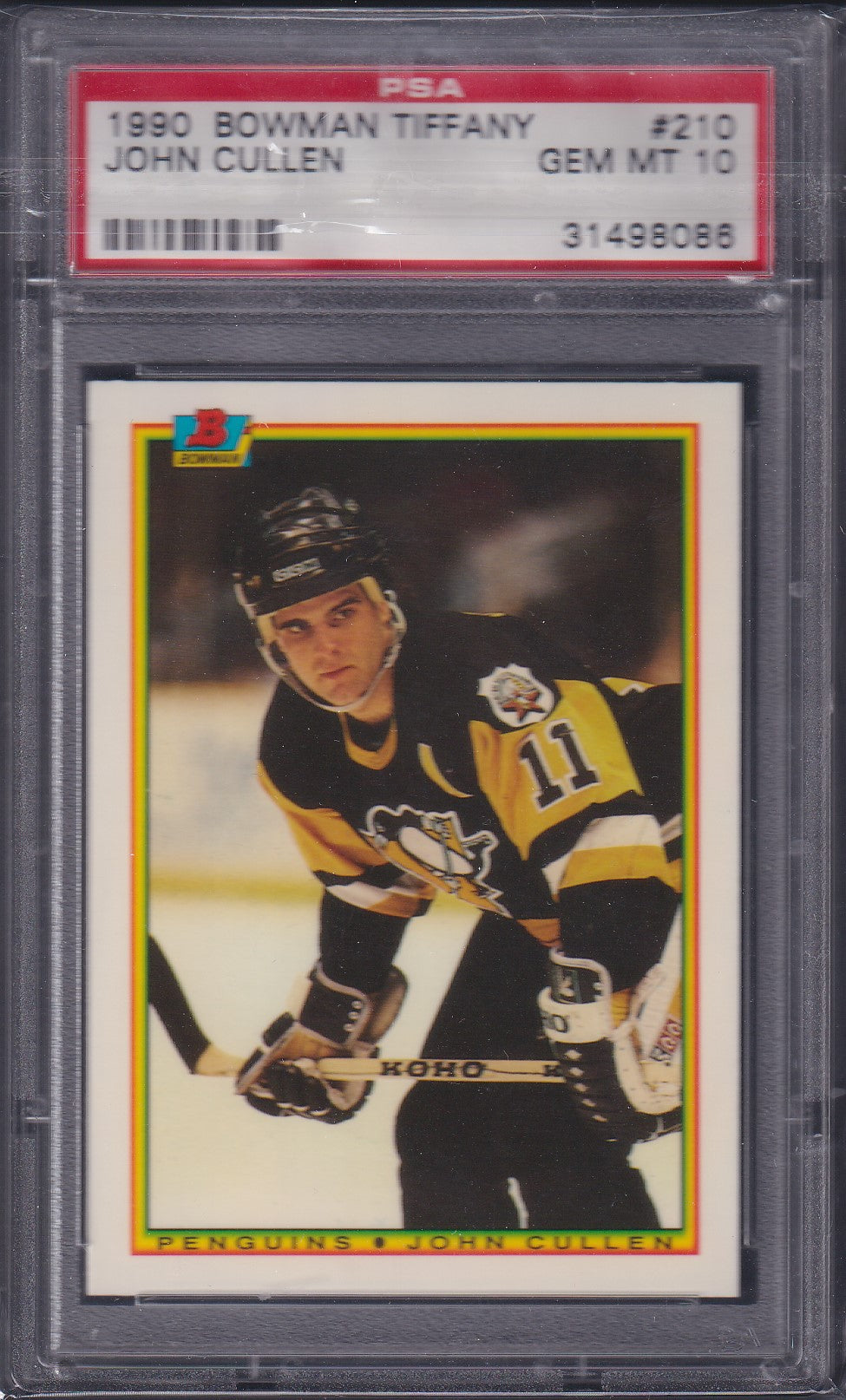 JOHN CULLEN, 1990 Bowman Tiffany #210, PSA 10