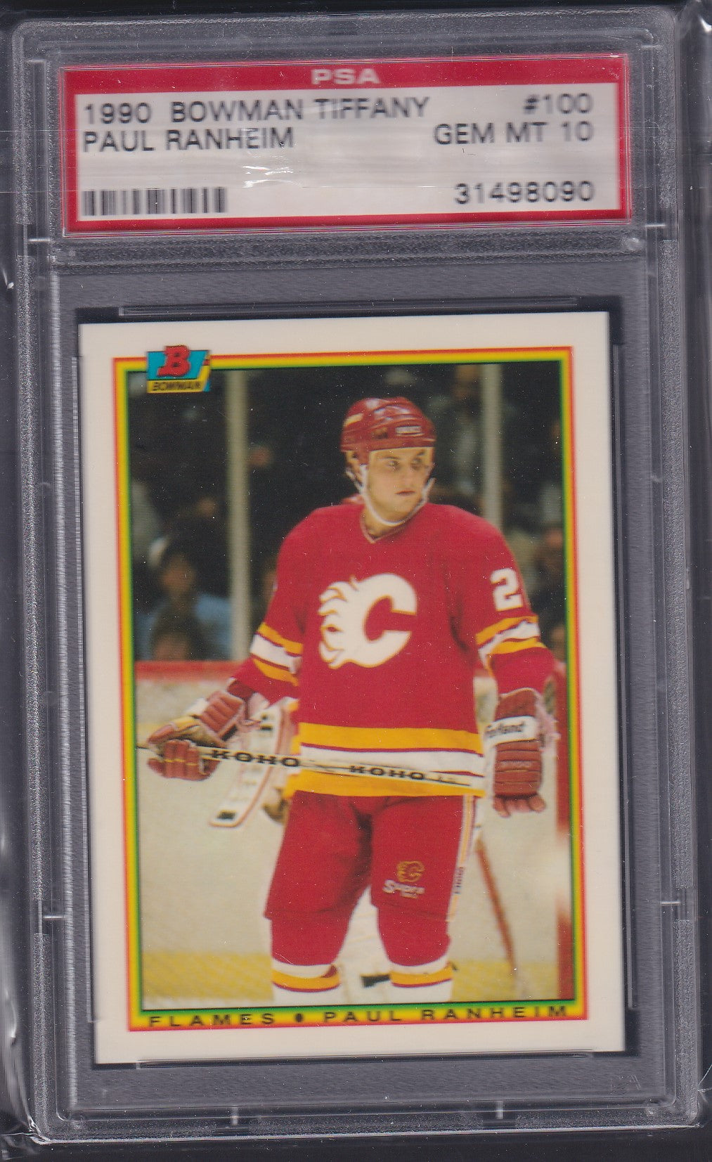 PAUL RANHEIM, 1990 Bowman Tiffany #100, PSA 10