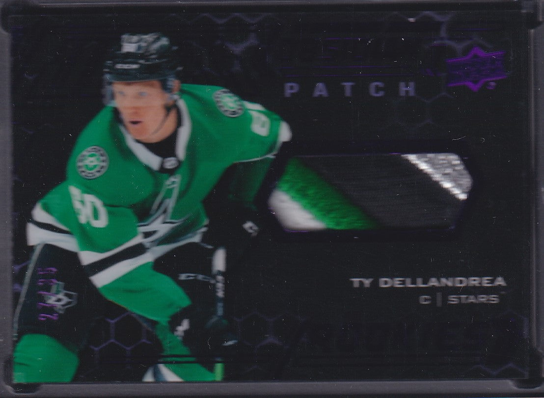 TY DELLANDREA - 2020 Upper Deck Black Obsidian Patch #ORJ-TD, /35