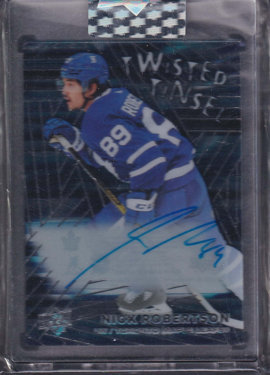 NICK ROBERTSON - 2020 Upper Deck Clear Cut Twisted Tinsel Auto #TT-NR