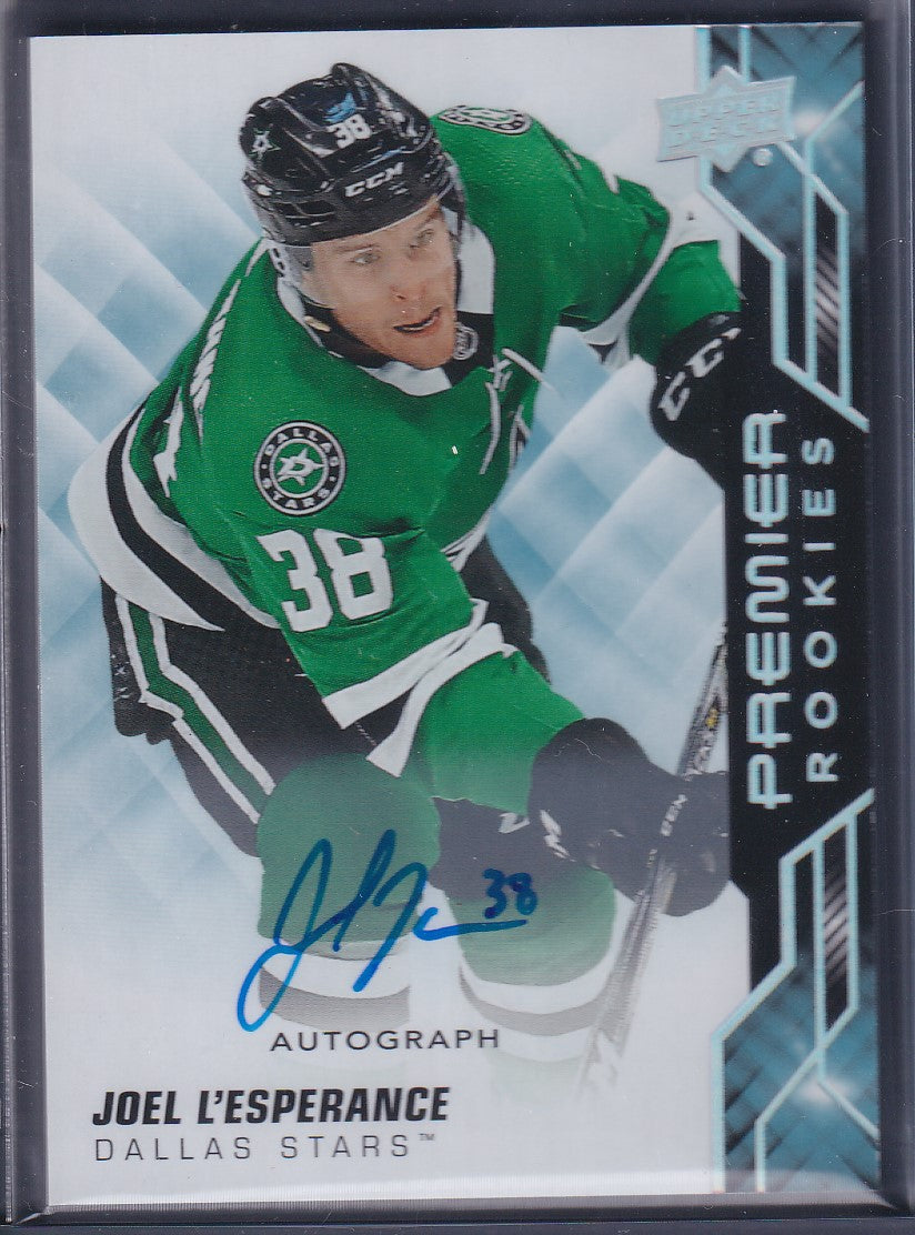JOEL L'ESPERANCE - 2019 Upper Deck Premier Rookies Auto #77