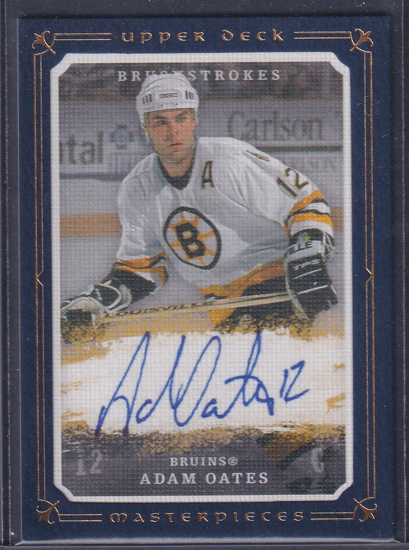 ADAM OATES - 2008 Upper Deck Masterpieces Brushstrokes Auto #MB-AO, /25
