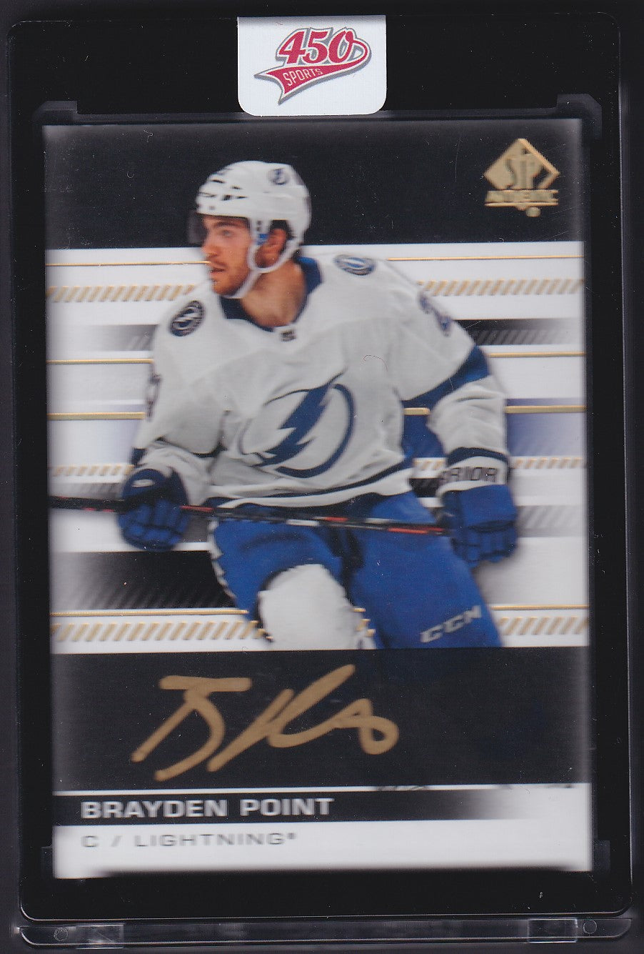 BRAYDEN POINT - 2019 SP Authentic GOLD AUTO on Black #21, SSP