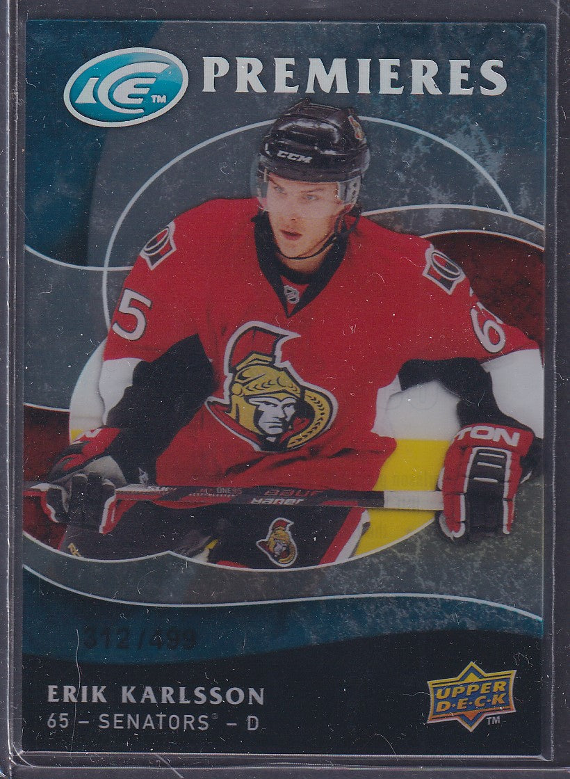 ERIK KARLSSON - 2009 Upper Deck Ice Premieres #160, /499