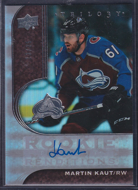 MARTIN KAUT - 2020 Upper Deck Trilogy Rookie Renditions Auto #RR-16, /35