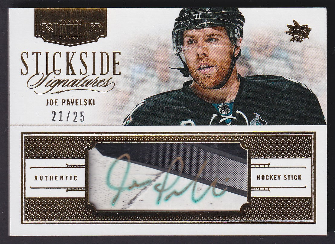 JOE PAVELSKI - 2013 Panini Dominion Stickside Signatures Auto #SS-PV, /25