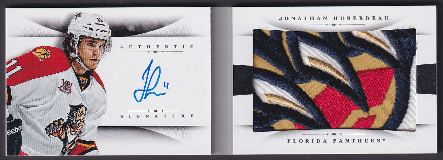 JONATHAN HUBERDEAU - 2013 Panini Treasures Rookie Auto Patch Booklet, /75