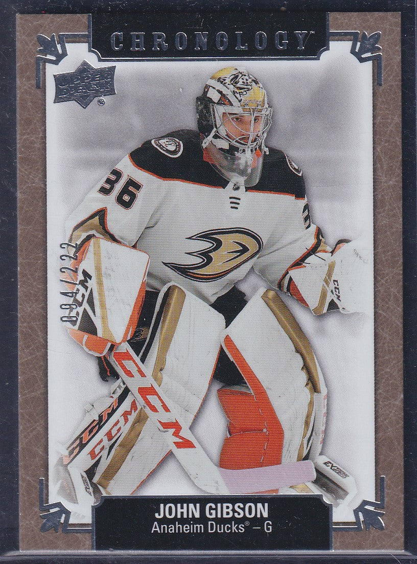 JOHN GIBSON - 2019 Upper Deck Chronology #181