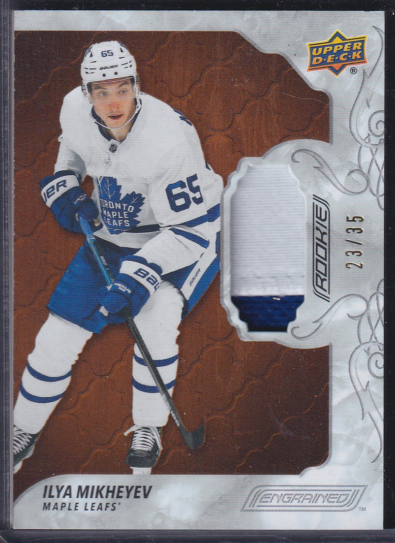 ILYA MIKHEYEV - 2019 Upper Deck Engrained Rookies Patch #87, /35