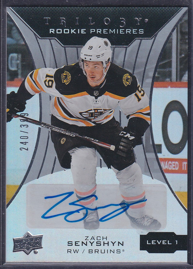 ZACH SENYSHYN - 2019 Trilogy Rookie Premieres Auto #74, /399