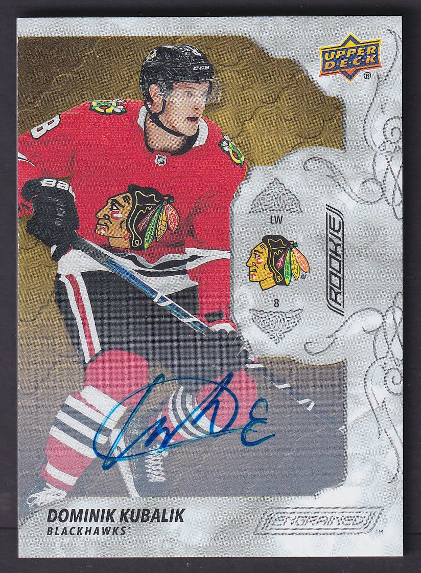 DOMINIK KUBALIK - 2019 Upper Deck Engrained Rookie Auto #88