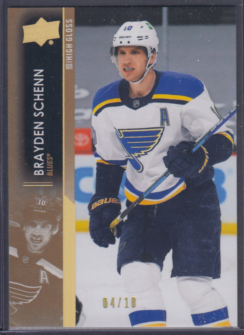BRAYDEN SCHENN, 2021 Upper Deck UD High Gloss /10 #157