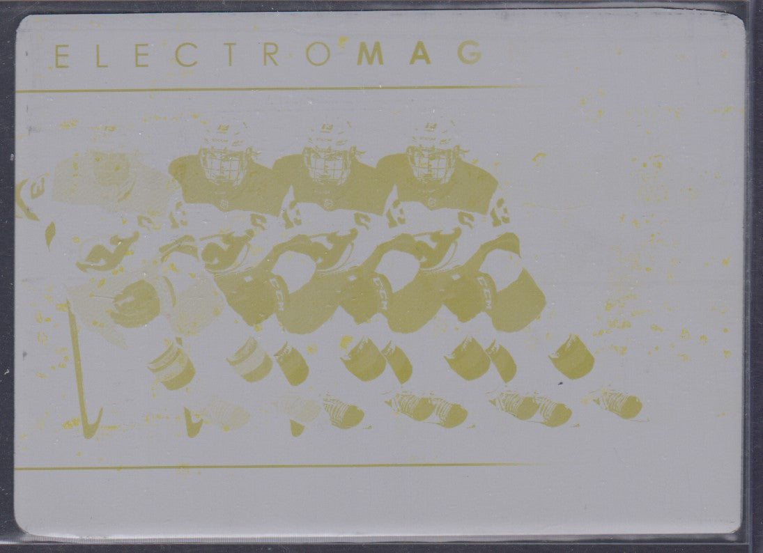 NICO HISCHIER, 2021 Upper Deck Electromagnetic PLATE 1/1 #EM-17