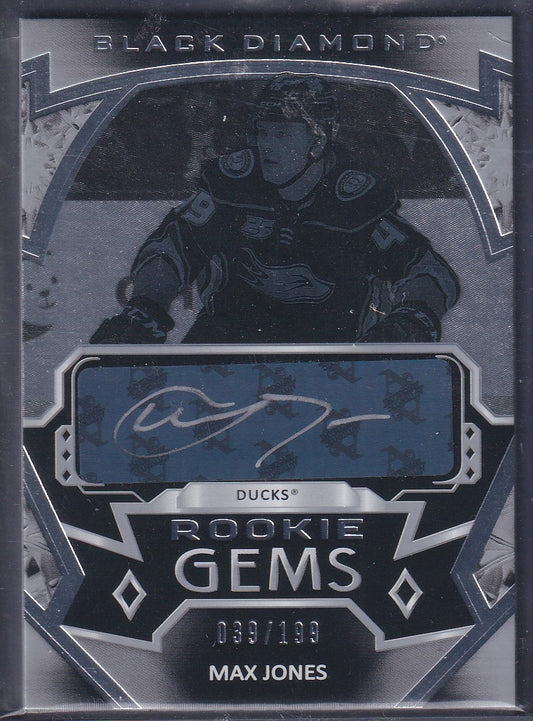 MAX JONES - 2019 Black Diamond Rookie Gems Auto #RG-MJ, /199
