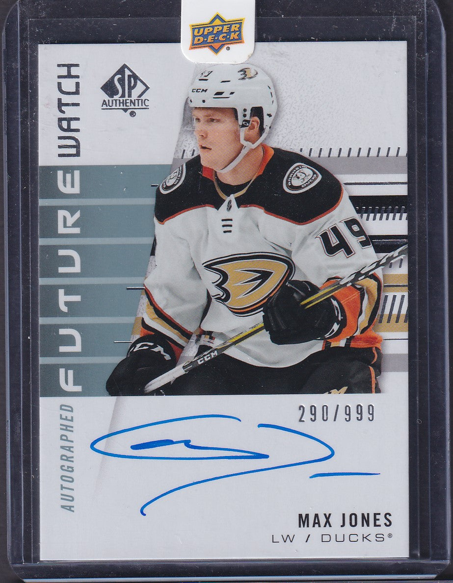 MAX JONES - 2019 SP Authentic Future Watch Auto #185, /999