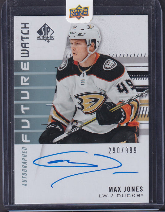 MAX JONES - 2019 SP Authentic Future Watch Auto #185, /999