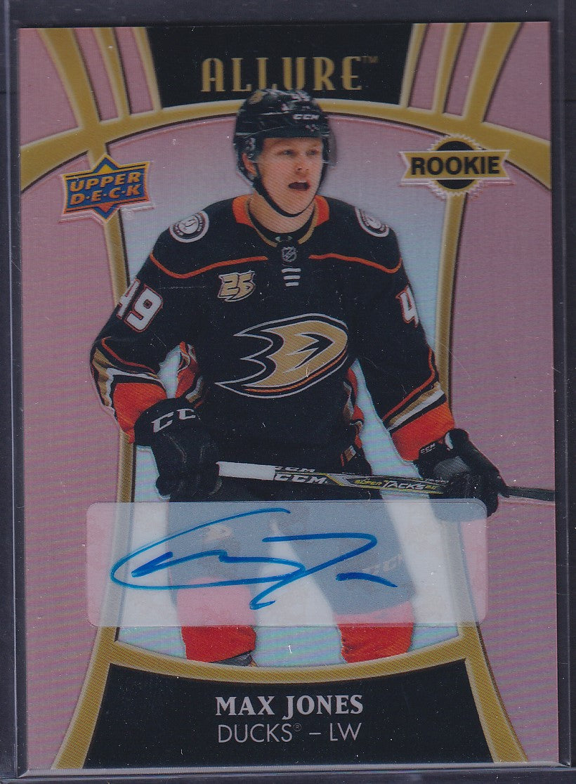 MAX JONES - 2019 Allure Rookie PINK DIAMOND Auto #113, /59